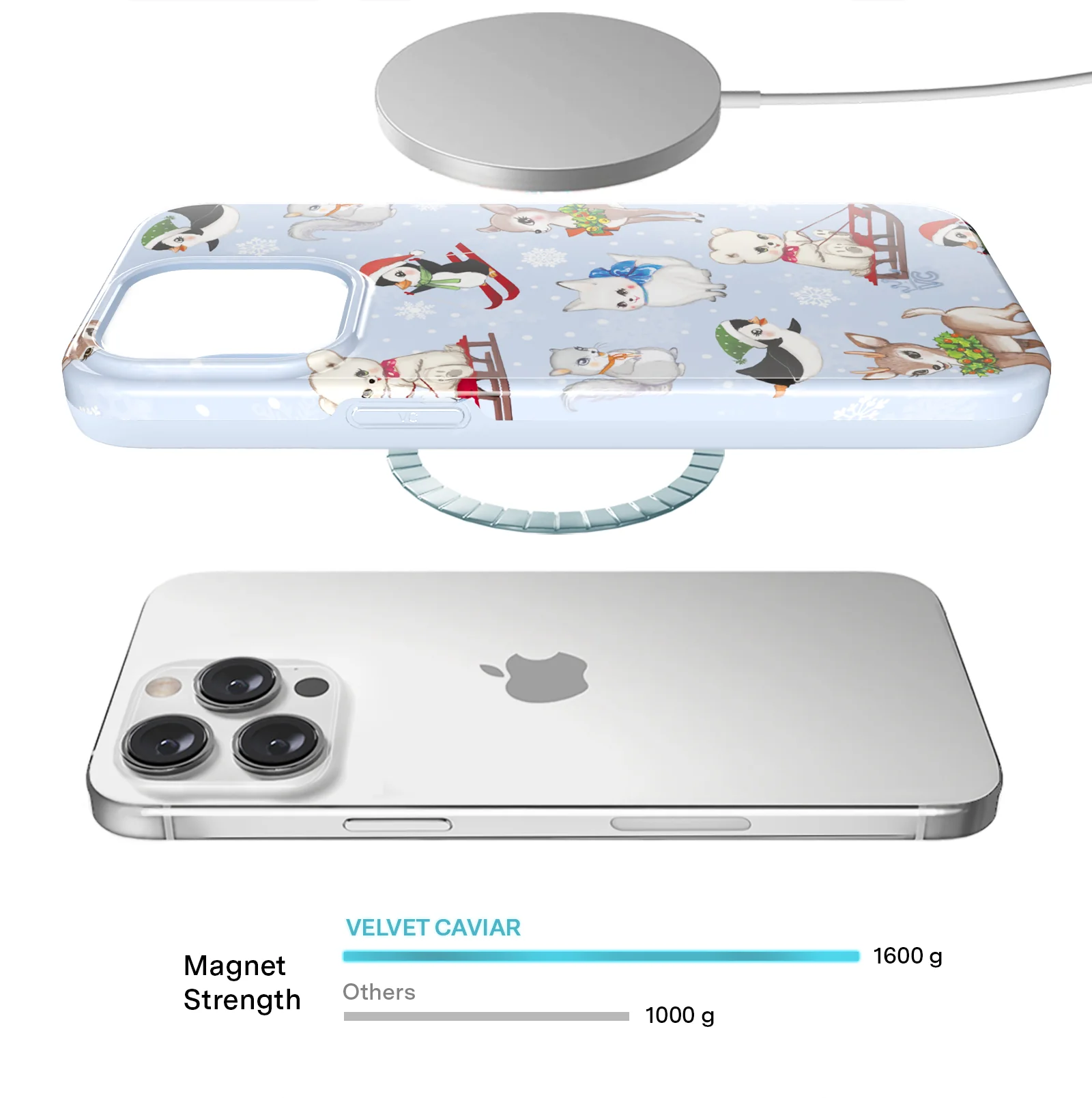 Winter Wonderland Baby Animals iPhone Case - Image 94