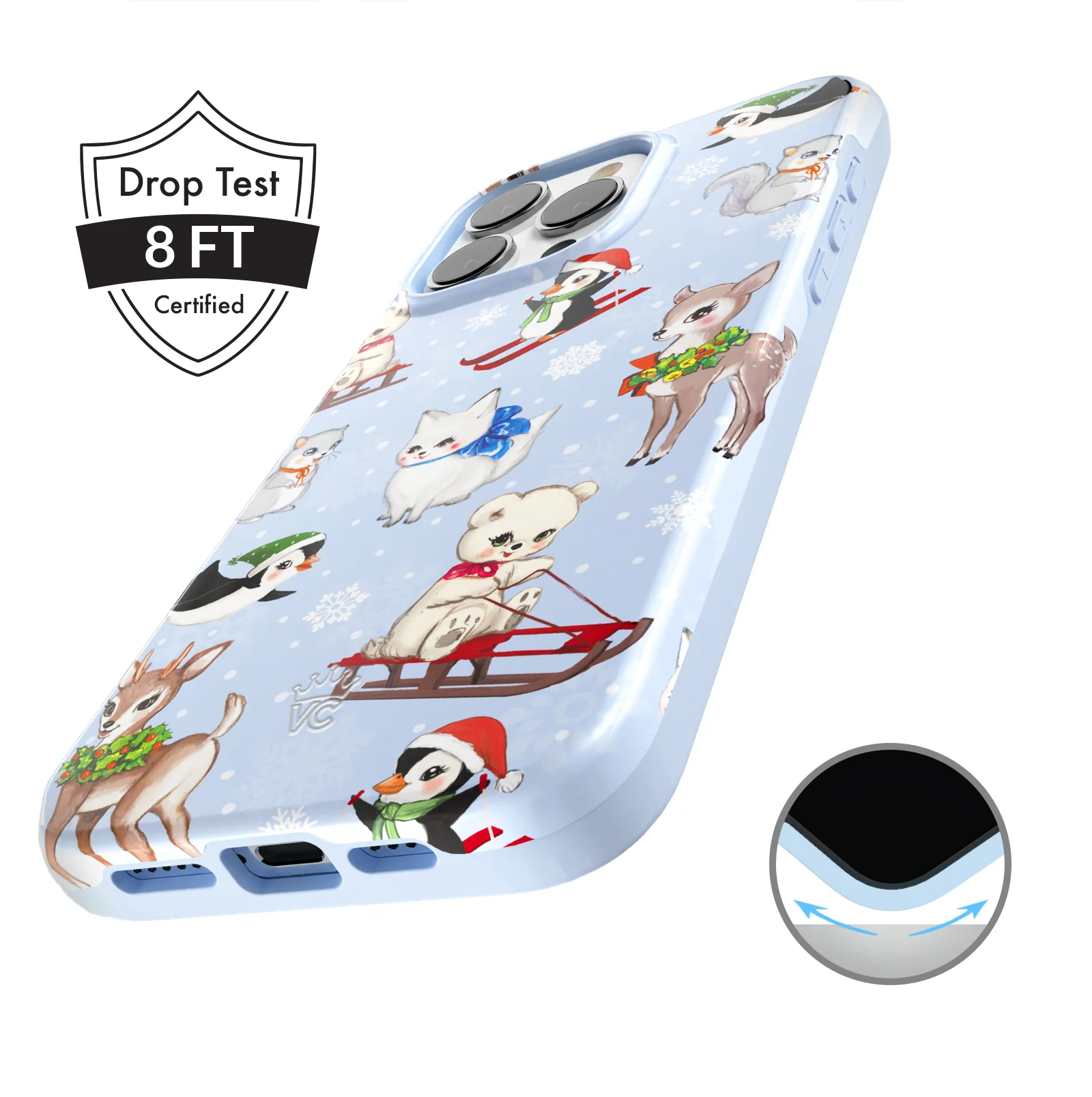 Winter Wonderland Baby Animals iPhone Case - Image 95