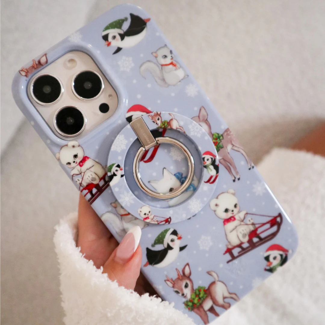 Winter Wonderland Baby Animals MagSafe Grip Ring - Image 2