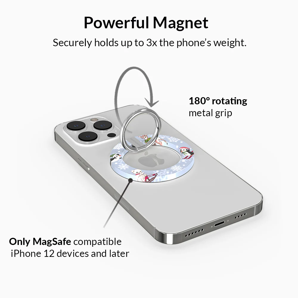 Winter Wonderland Baby Animals MagSafe Grip Ring - Image 3
