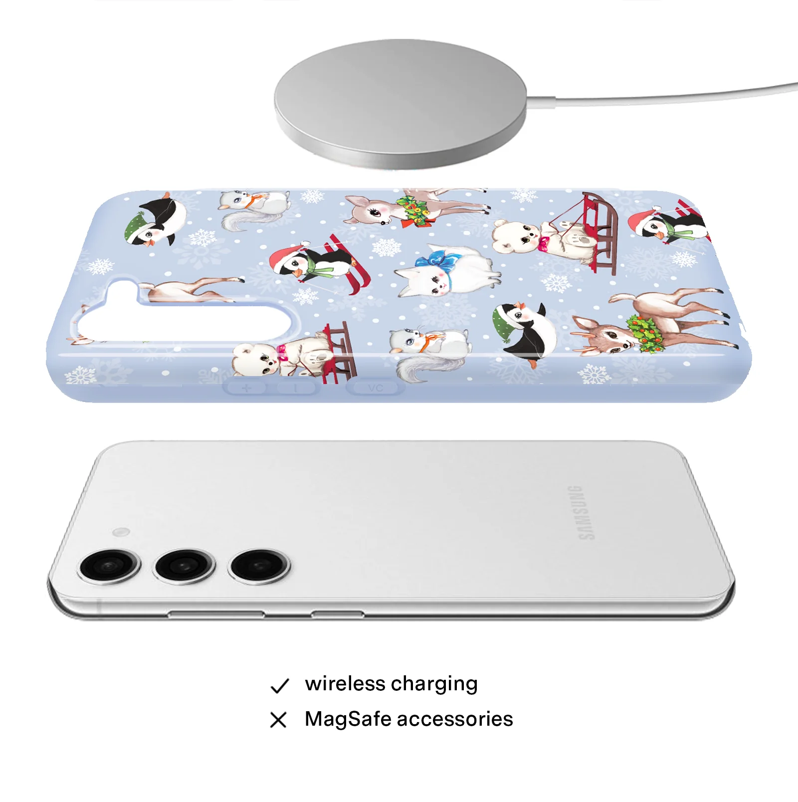Winter Wonderland Baby Animals Samsung Case - Image 10