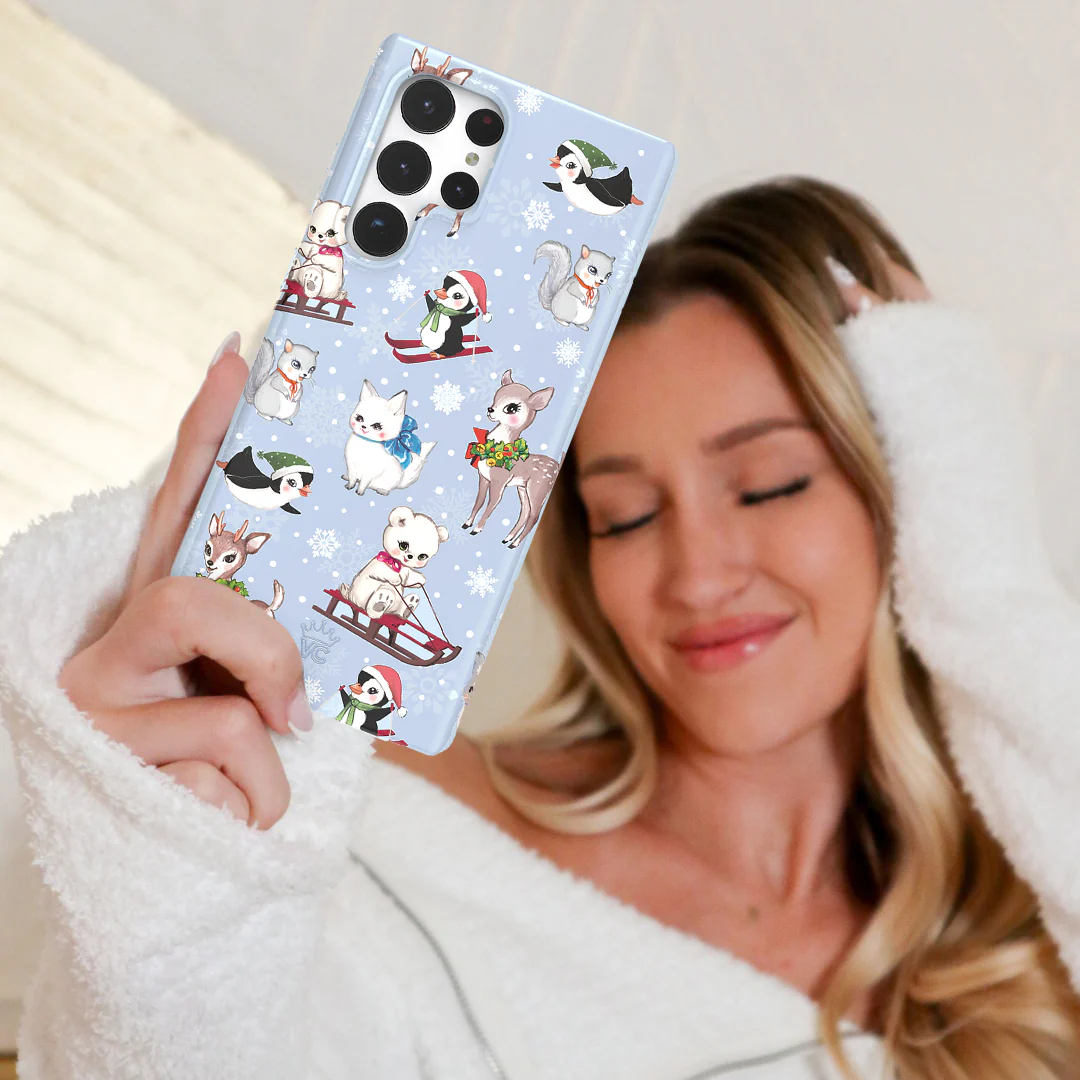 Winter Wonderland Baby Animals Samsung Case - Image 14