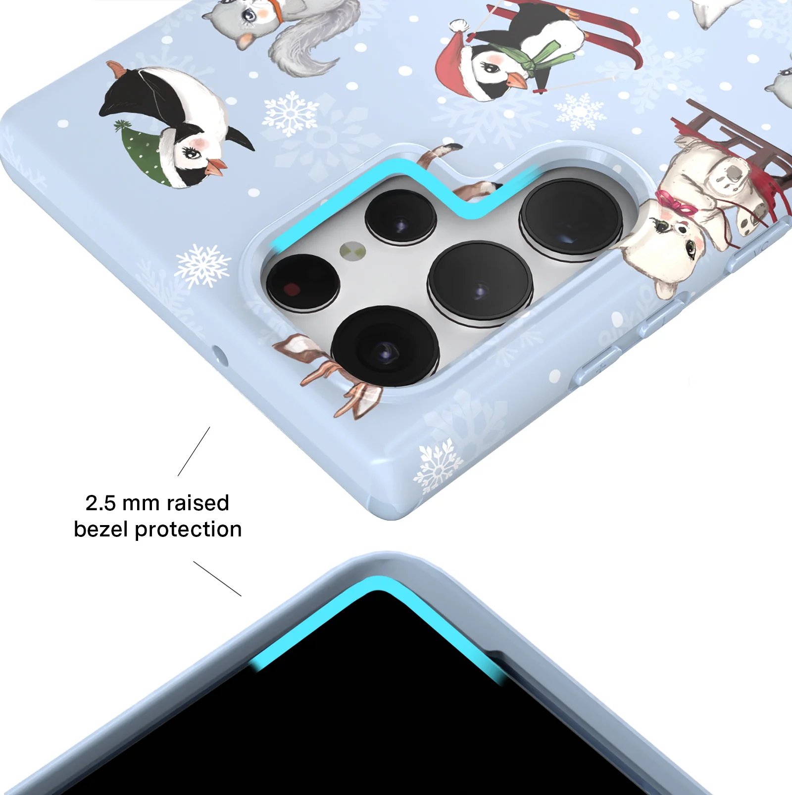 Winter Wonderland Baby Animals Samsung Case - Image 15