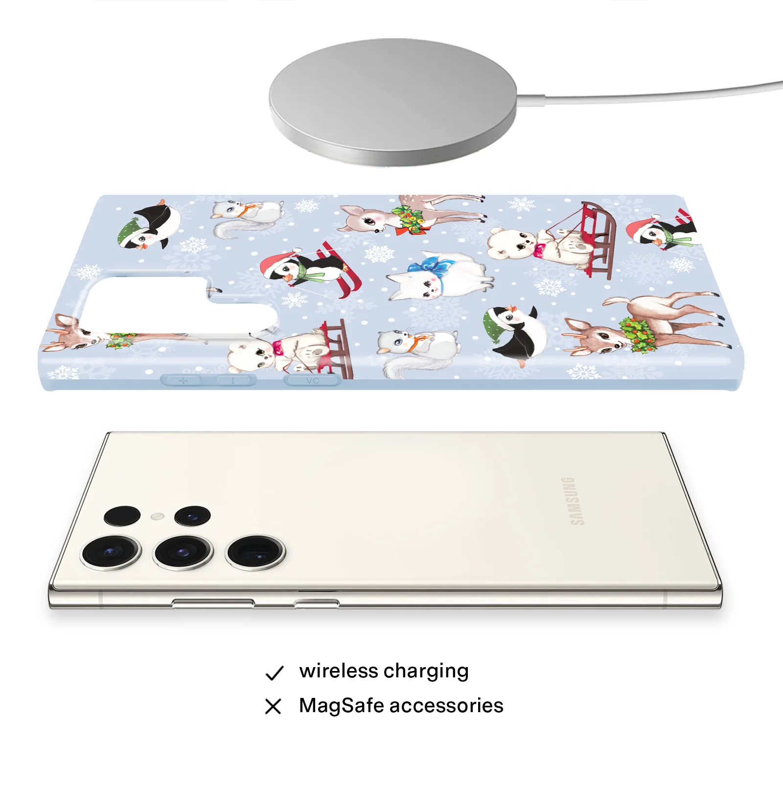 Winter Wonderland Baby Animals Samsung Case - Image 17