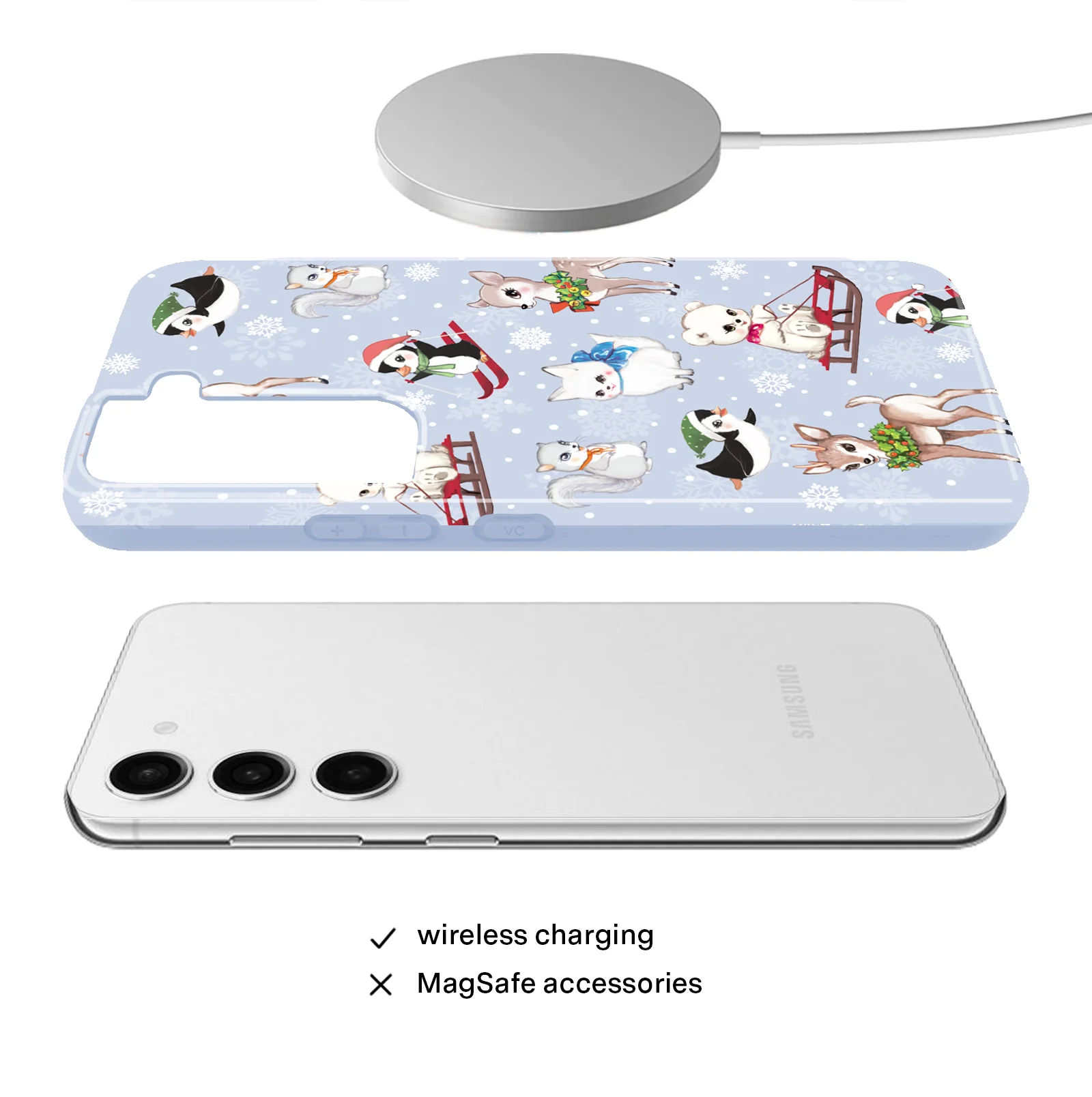 Winter Wonderland Baby Animals Samsung Case - Image 23
