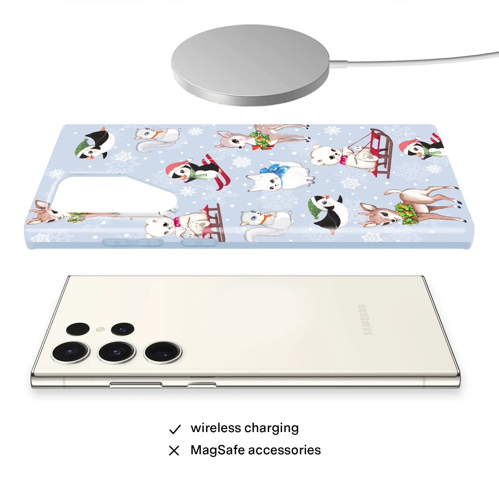 Winter Wonderland Baby Animals Samsung Case - Image 35