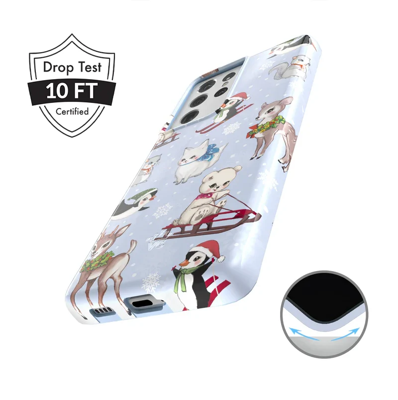 Winter Wonderland Baby Animals Samsung Case - Image 46