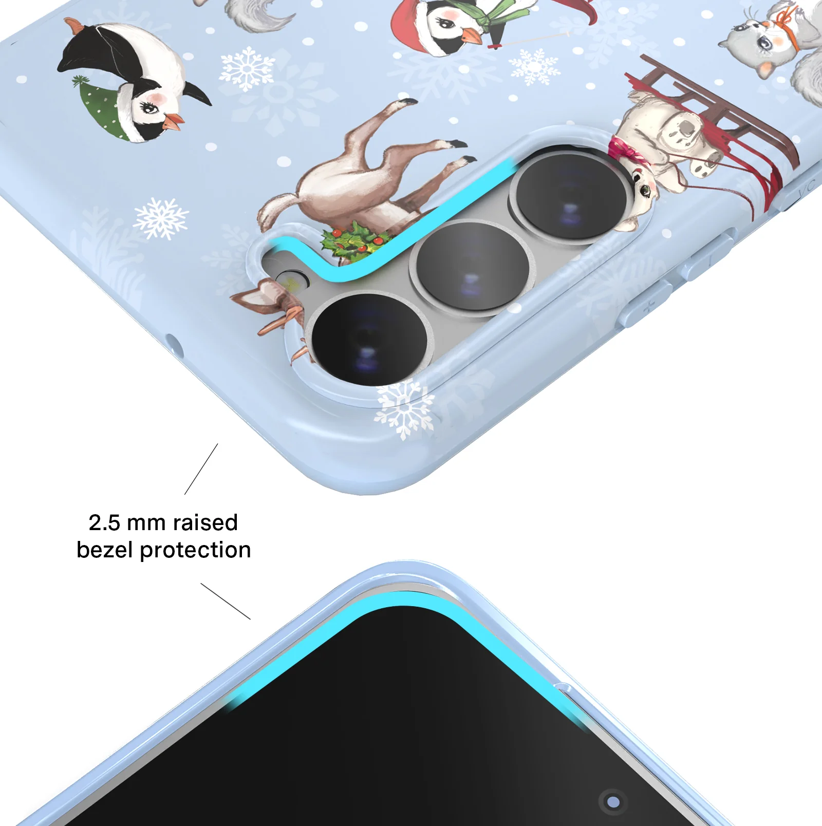 Winter Wonderland Baby Animals Samsung Case - Image 9