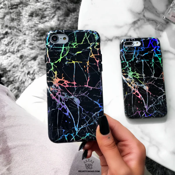 Holo Black Marble iPhone Case - Image 30