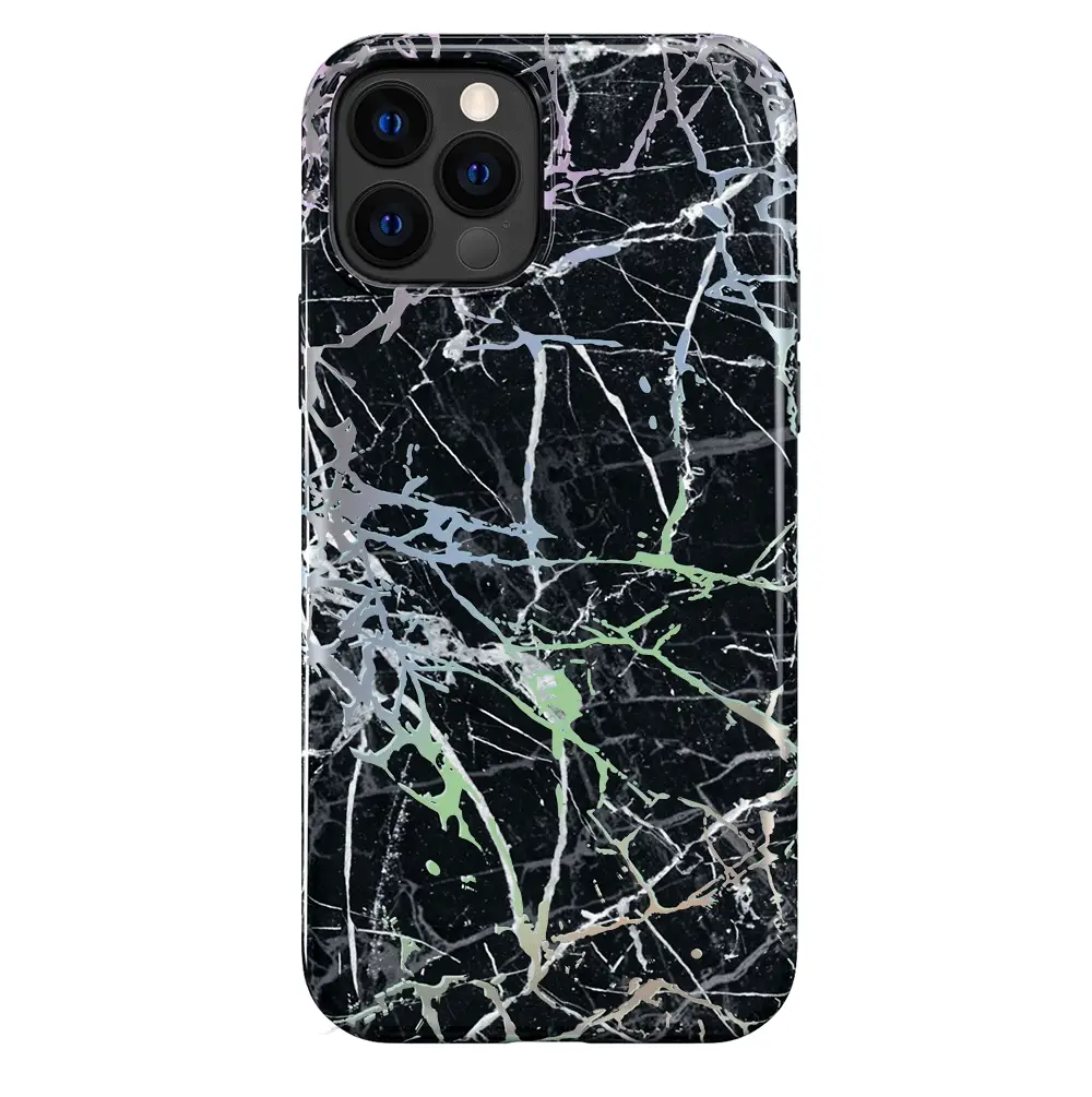Holo Black Marble iPhone Case - Image 81