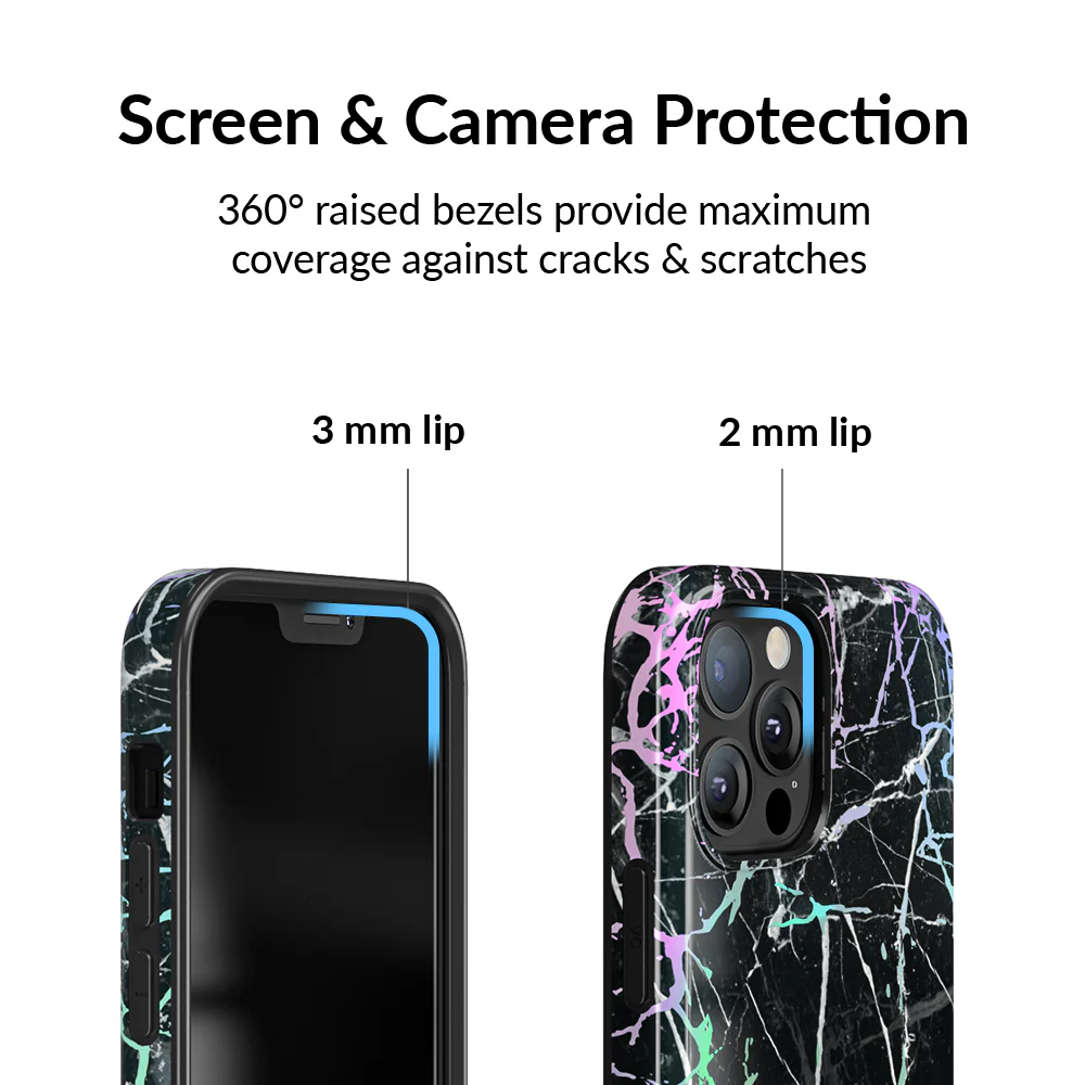 Holo Black Marble iPhone Case - Image 82