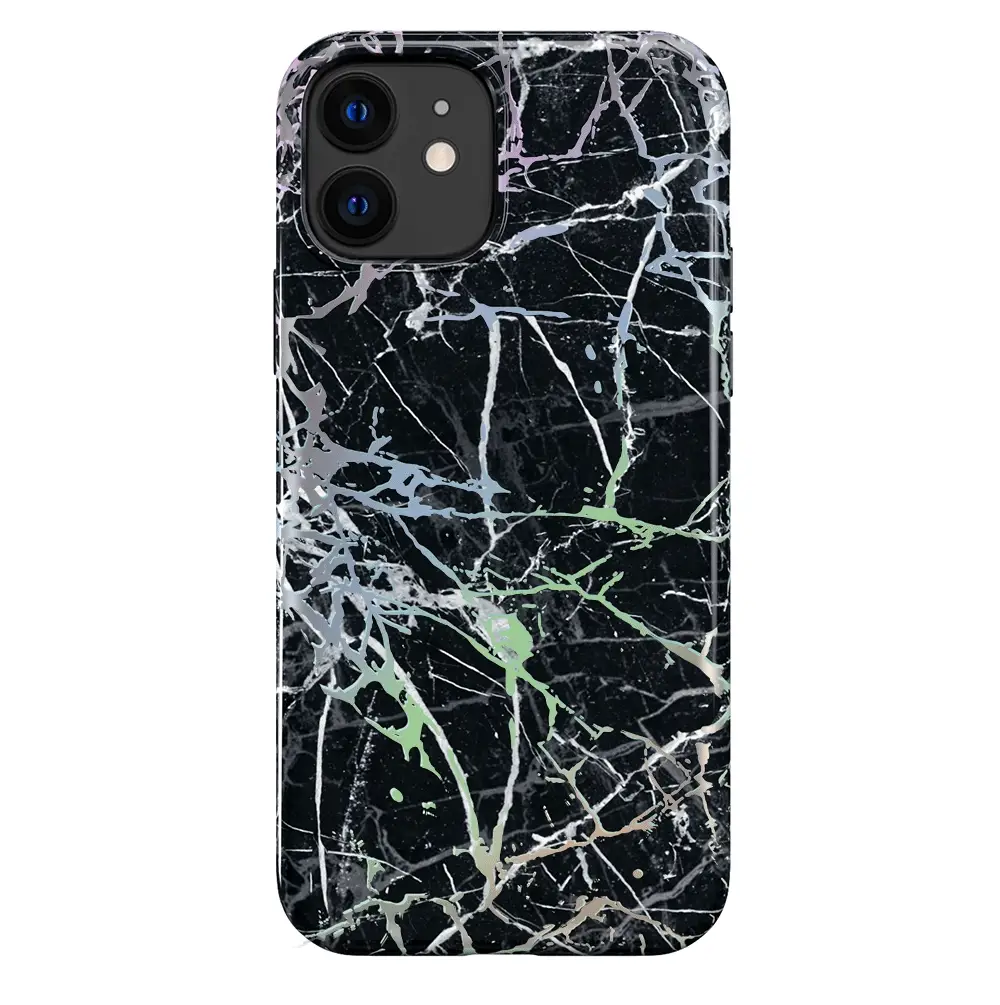 Holo Black Marble iPhone Case - Image 86