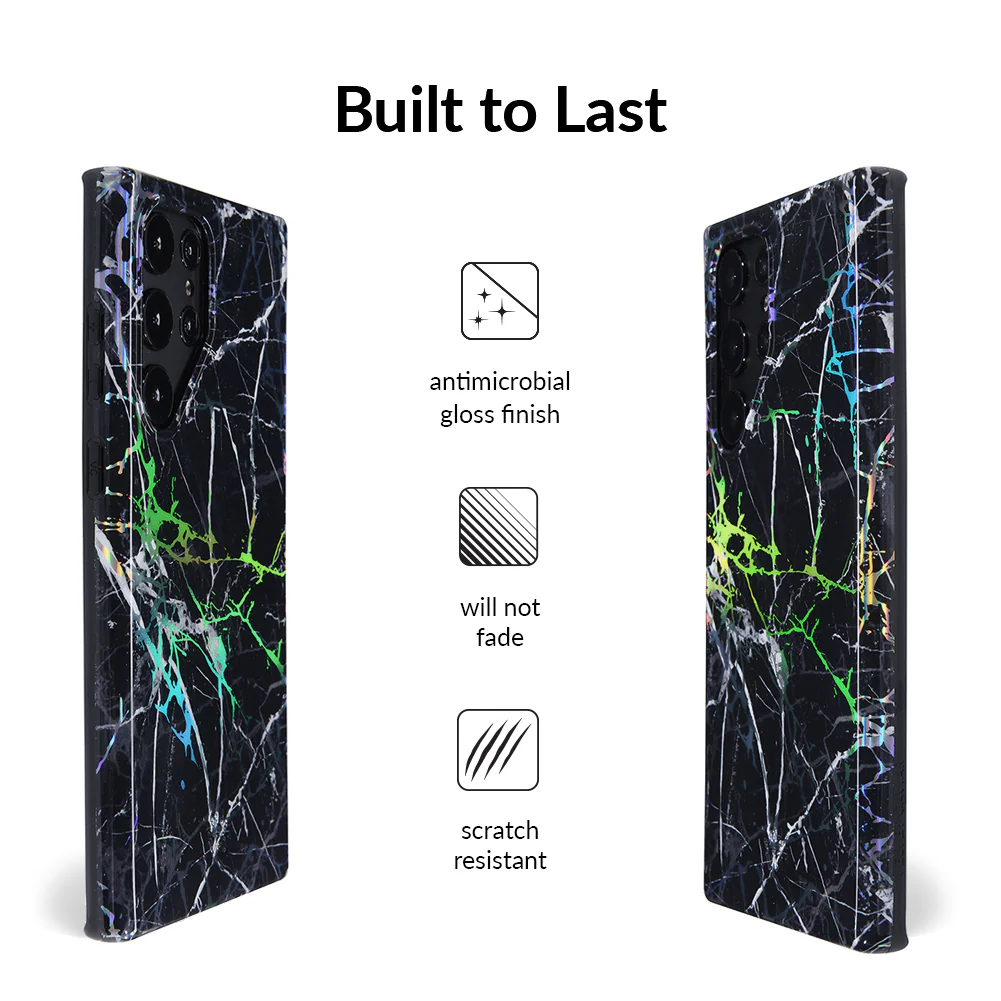 Holo Black Marble Samsung Galaxy Case - Image 106