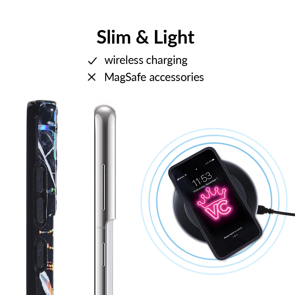Holo Black Marble Samsung Galaxy Case - Image 107