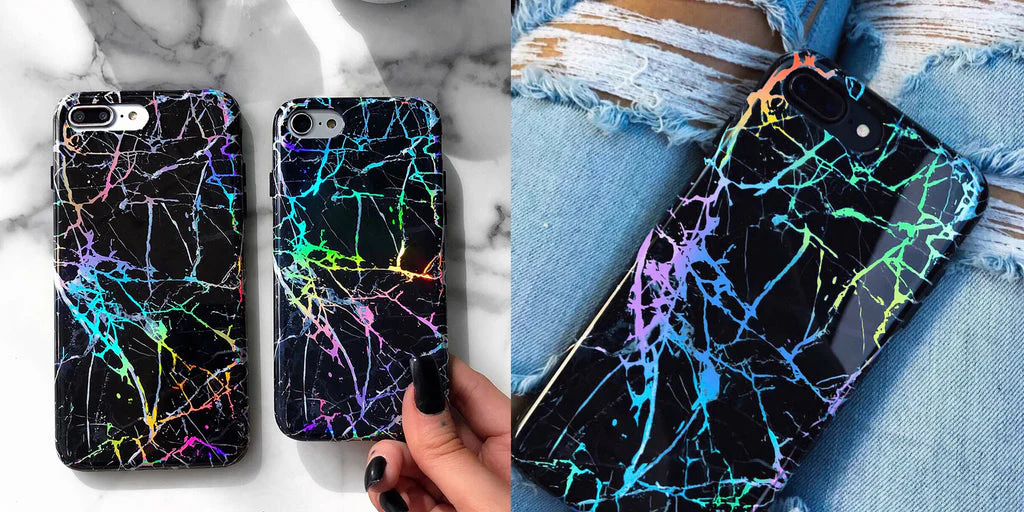 Holo Black Marble Samsung Galaxy Case - Image 108
