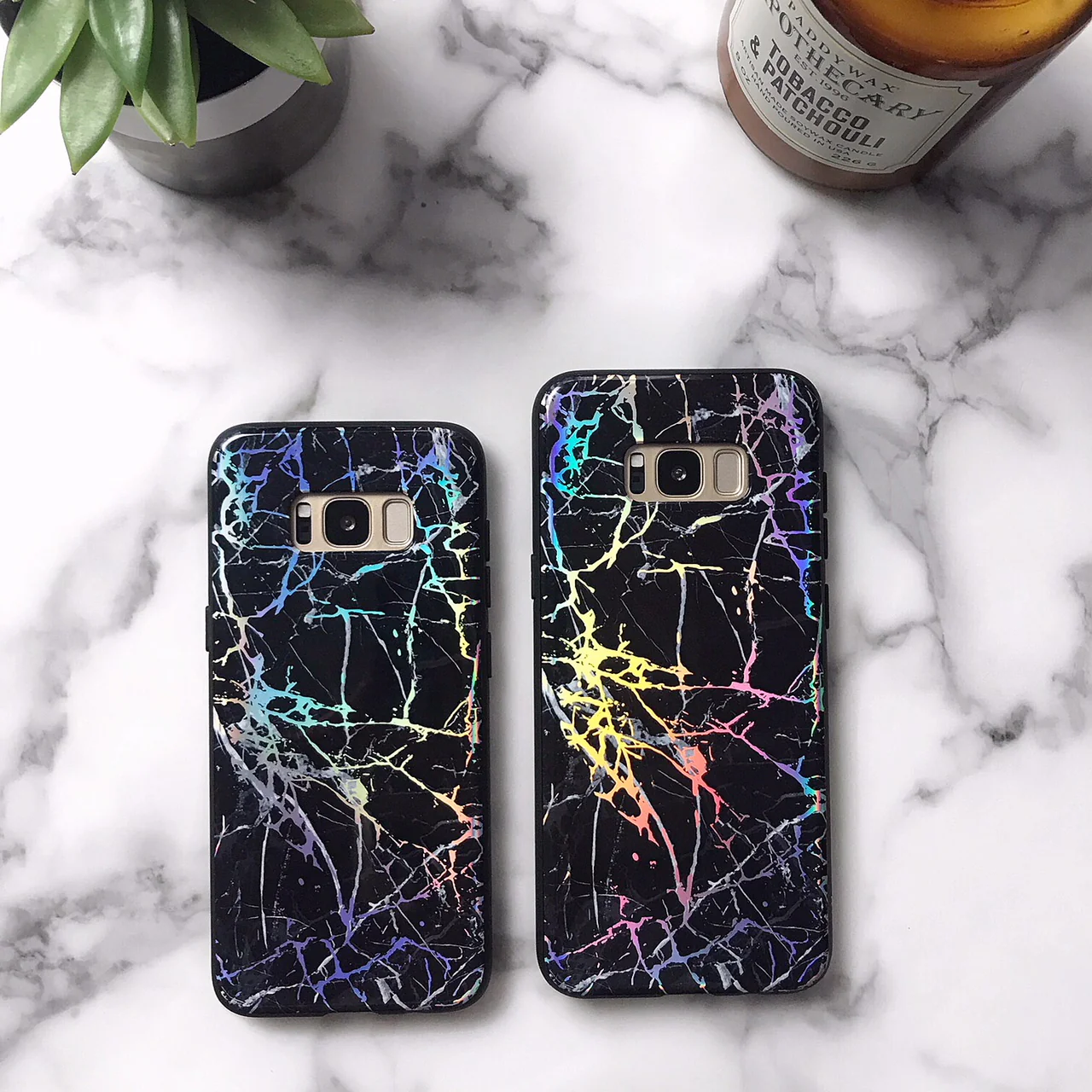 Holo Black Marble Samsung Galaxy Case - Image 19