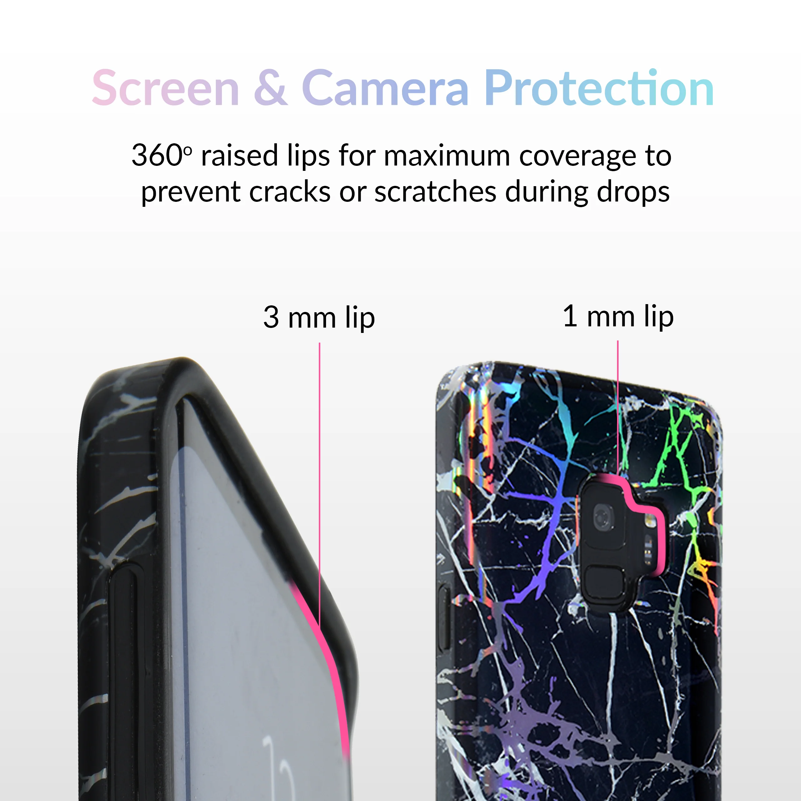 Holo Black Marble Samsung Galaxy Case - Image 26