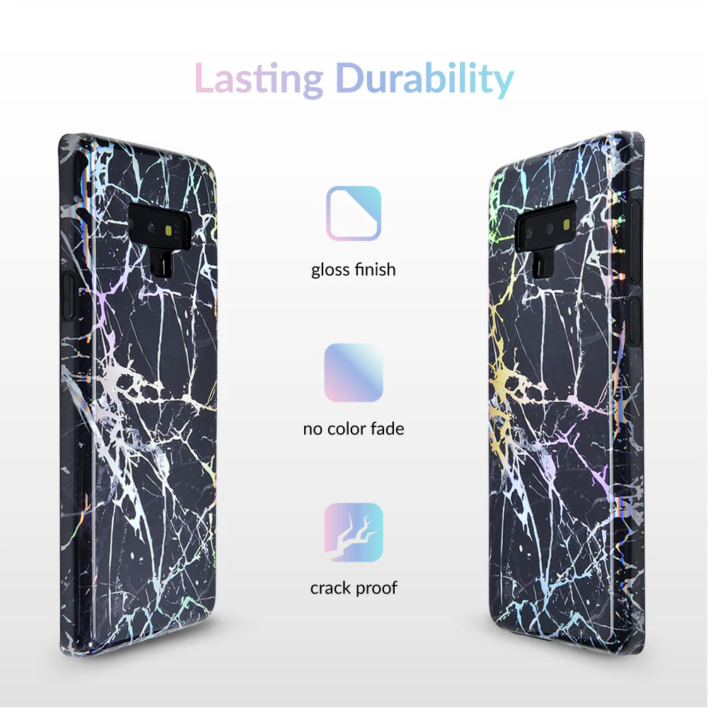 Holo Black Marble Samsung Galaxy Case - Image 30