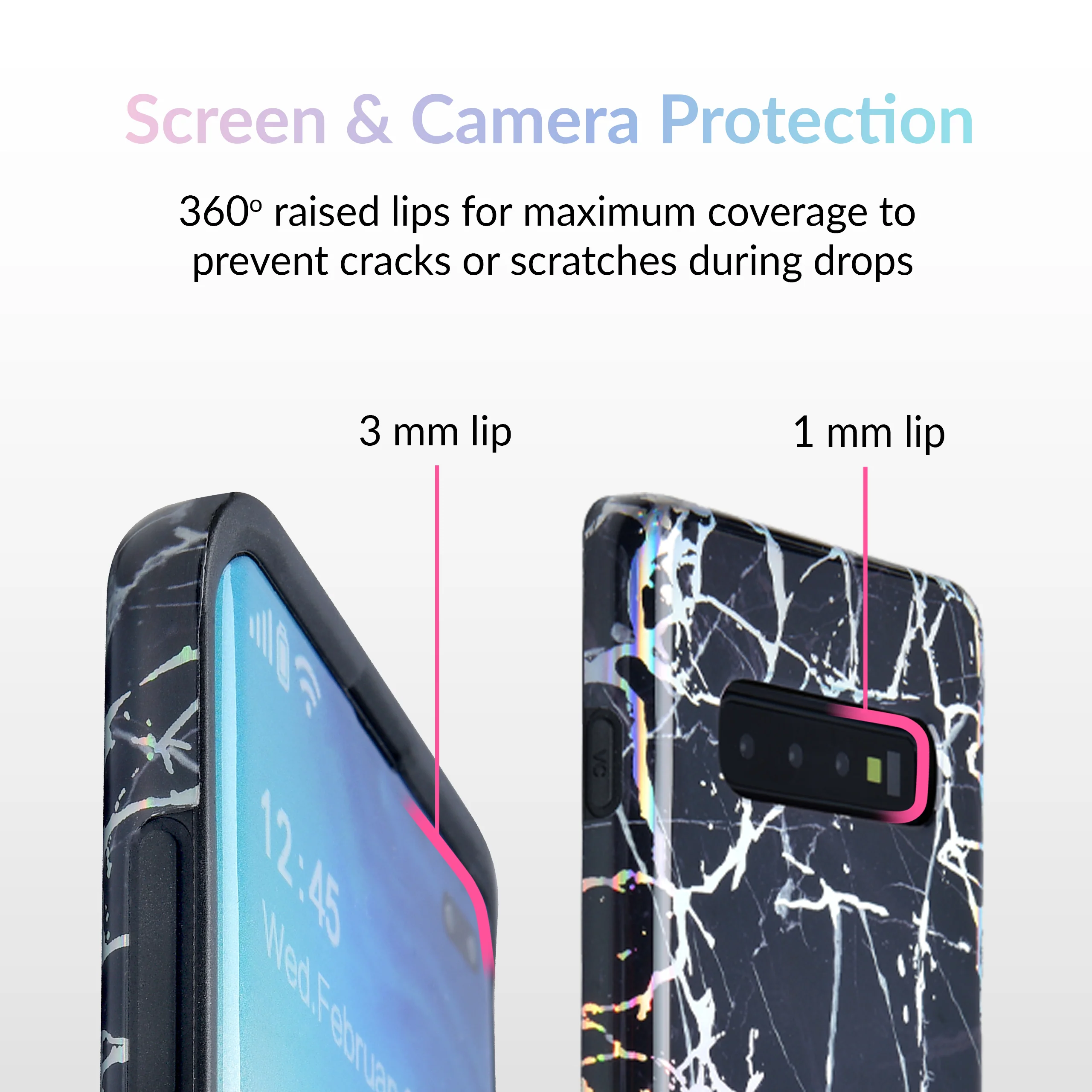Holo Black Marble Samsung Galaxy Case - Image 39