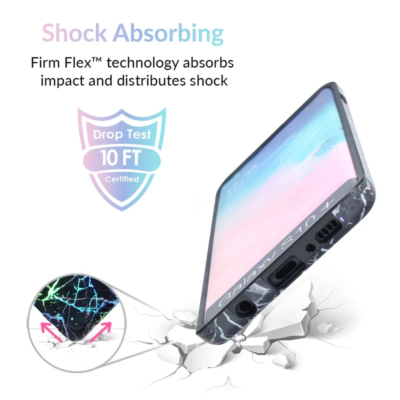 Holo Black Marble Samsung Galaxy Case - Image 45