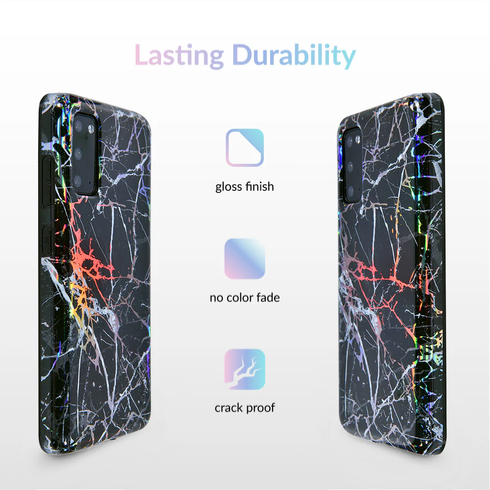 Holo Black Marble Samsung Galaxy Case - Image 66