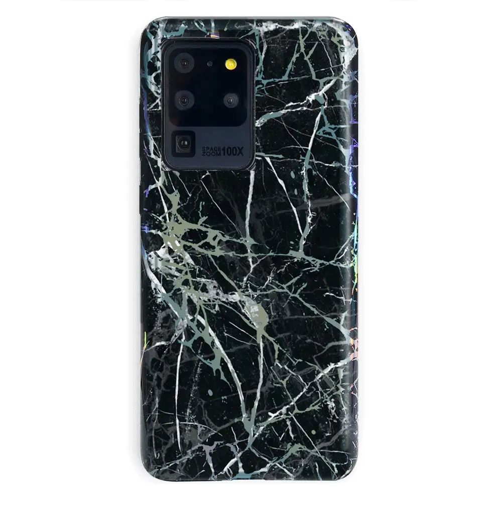 Holo Black Marble Samsung Galaxy Case - Image 68