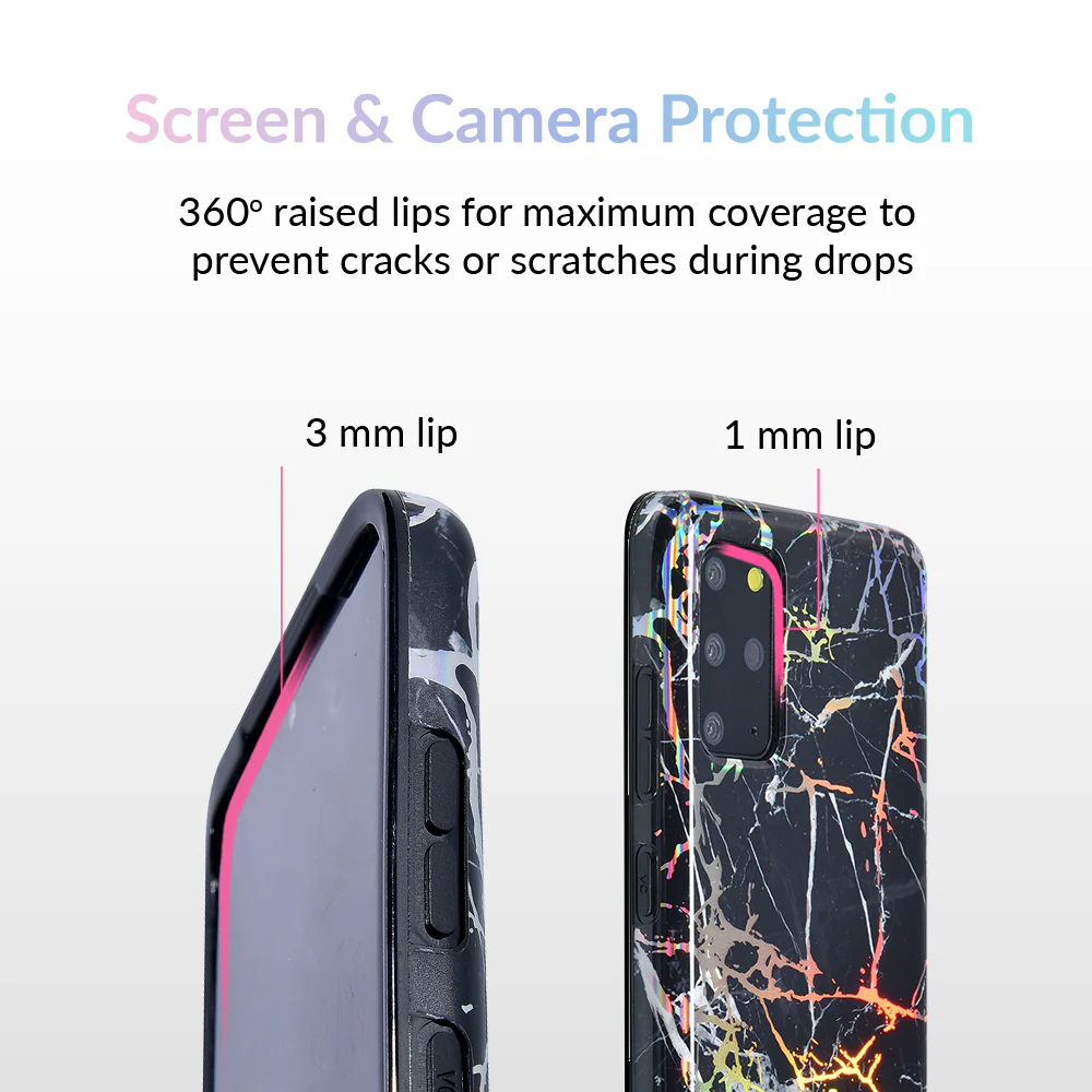 Holo Black Marble Samsung Galaxy Case - Image 74