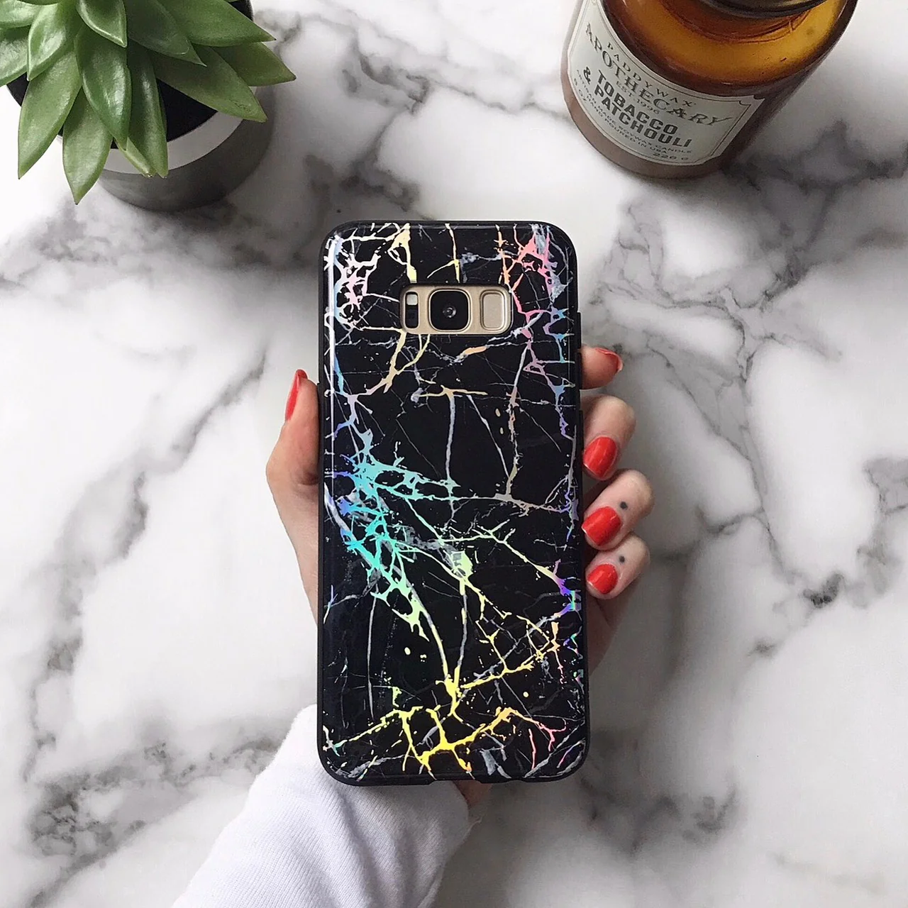 Holo Black Marble Samsung Galaxy Case - Image 8
