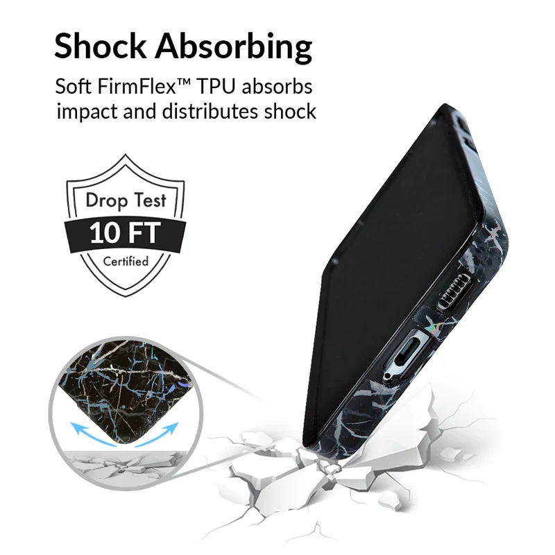 Holo Black Marble Samsung Galaxy Case - Image 80