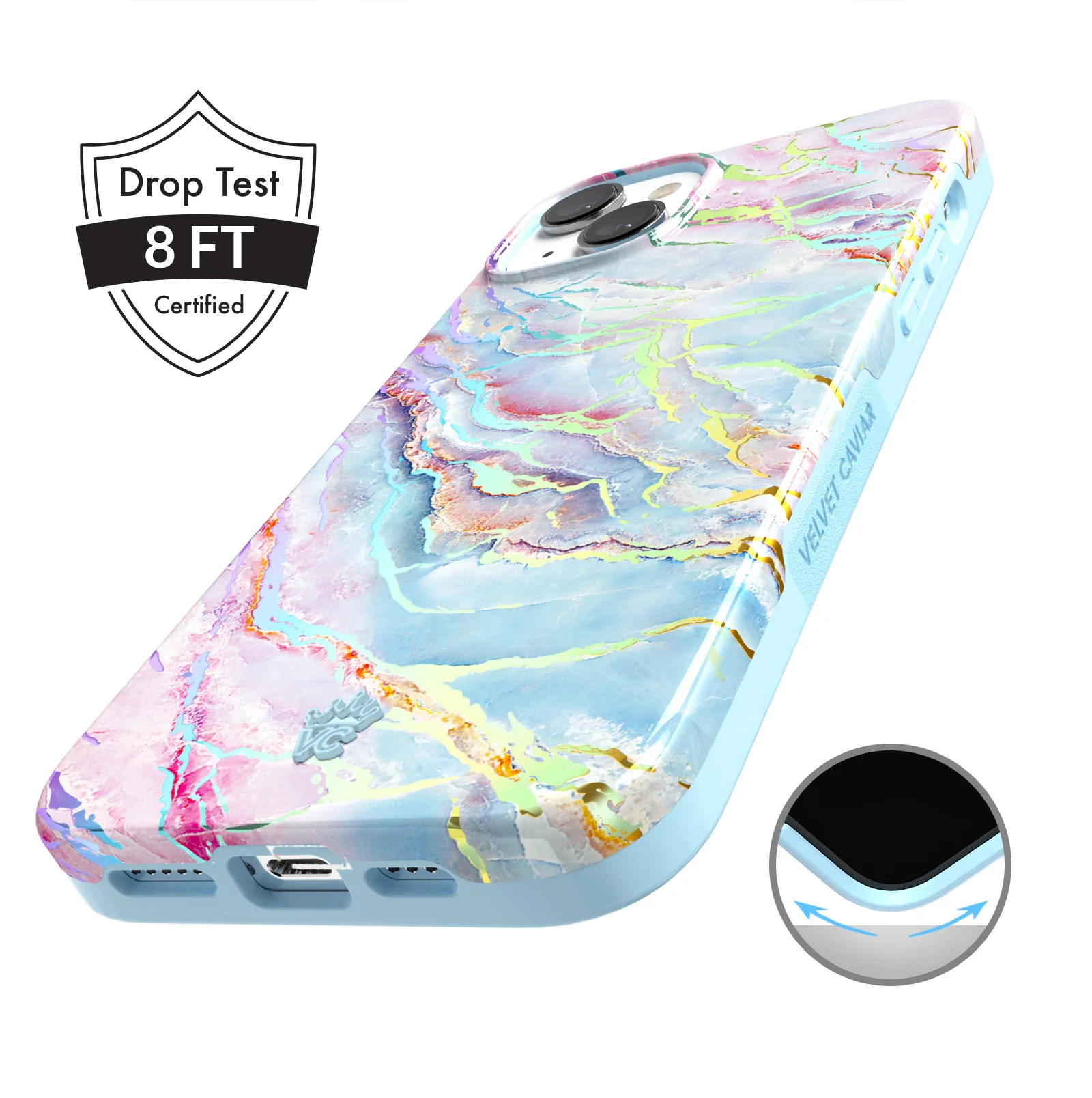 Holo Moonstone Marble iPhone Case - Image 131