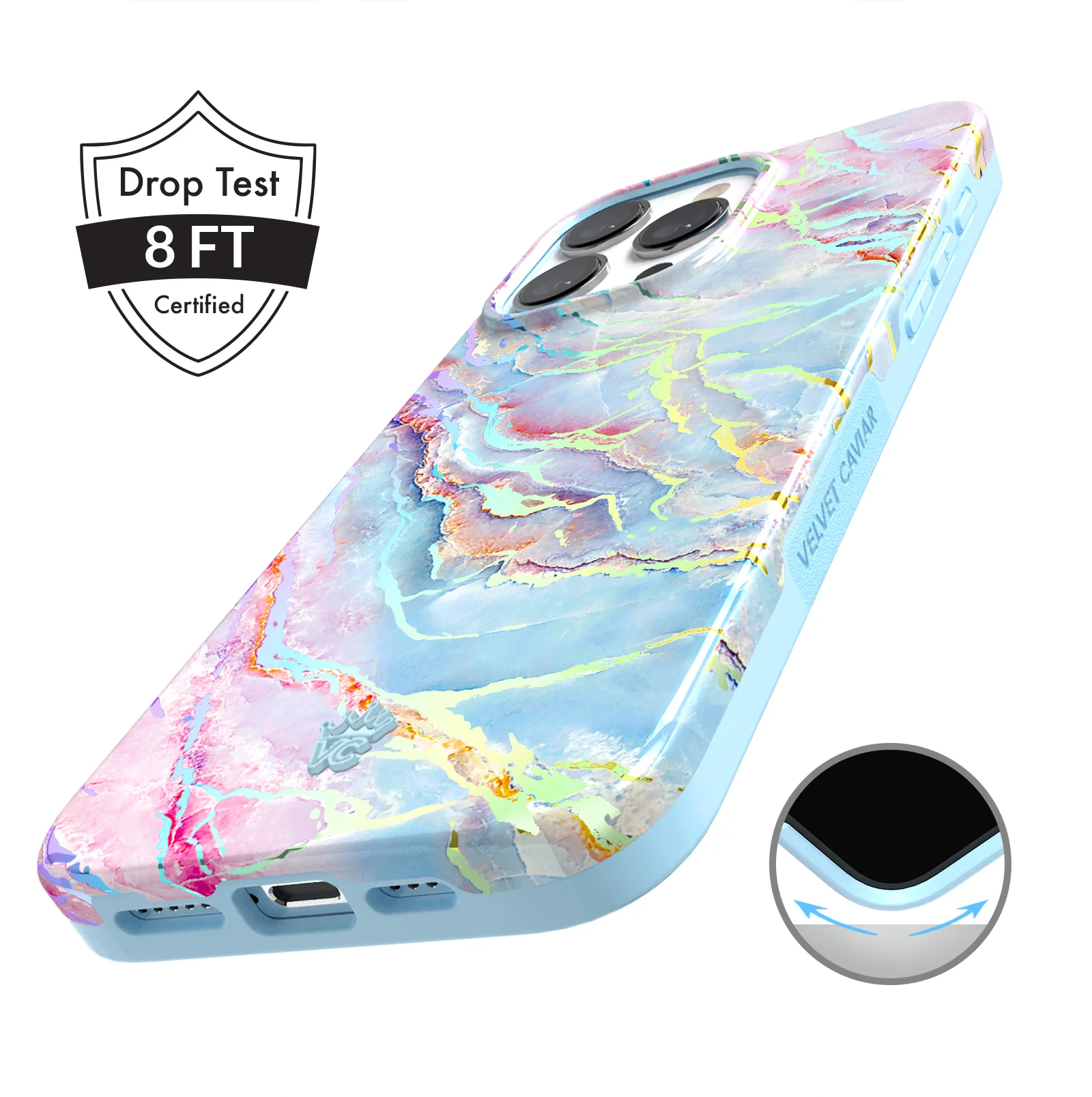 Holo Moonstone Marble iPhone Case - Image 146