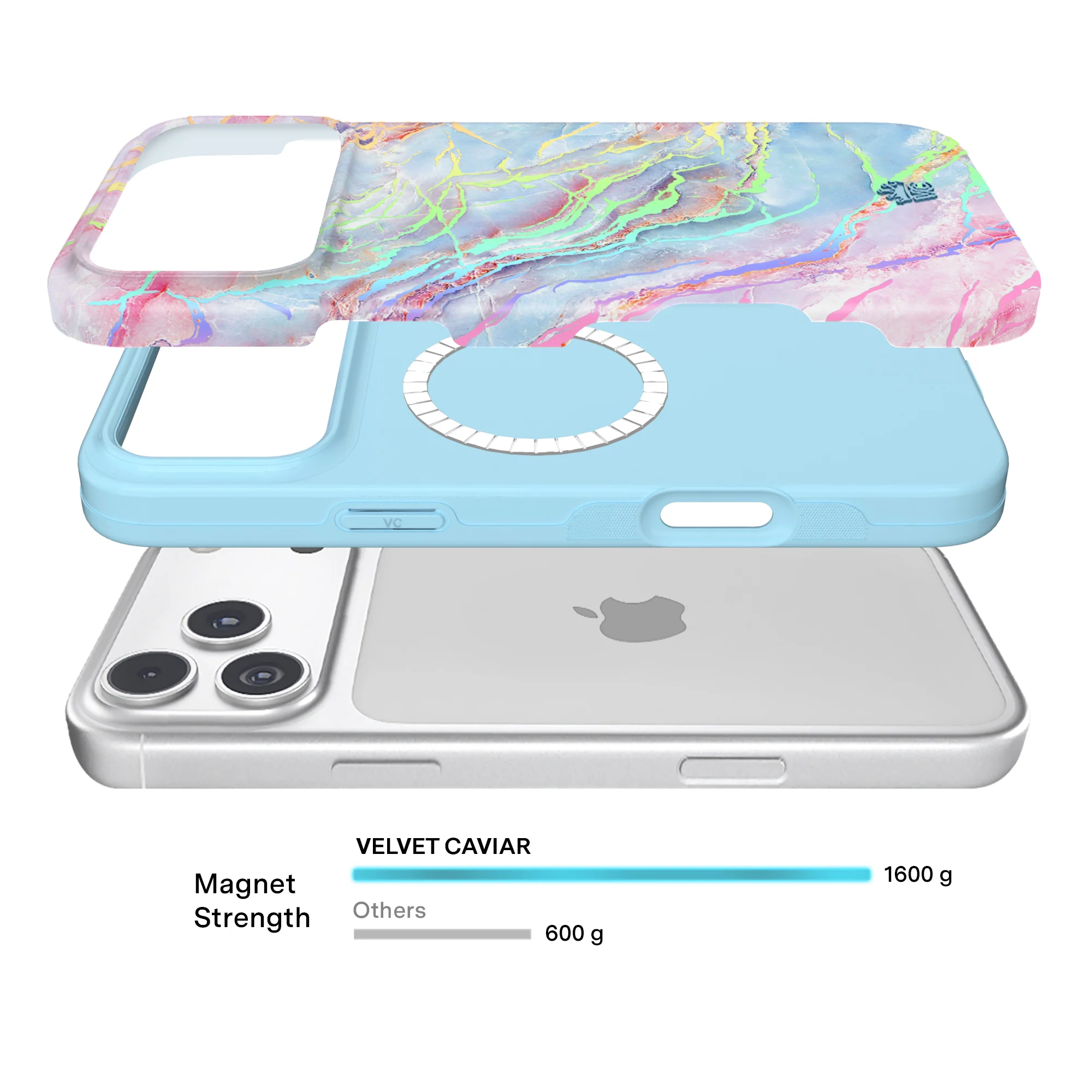 Holo Moonstone Marble iPhone Case - Image 183