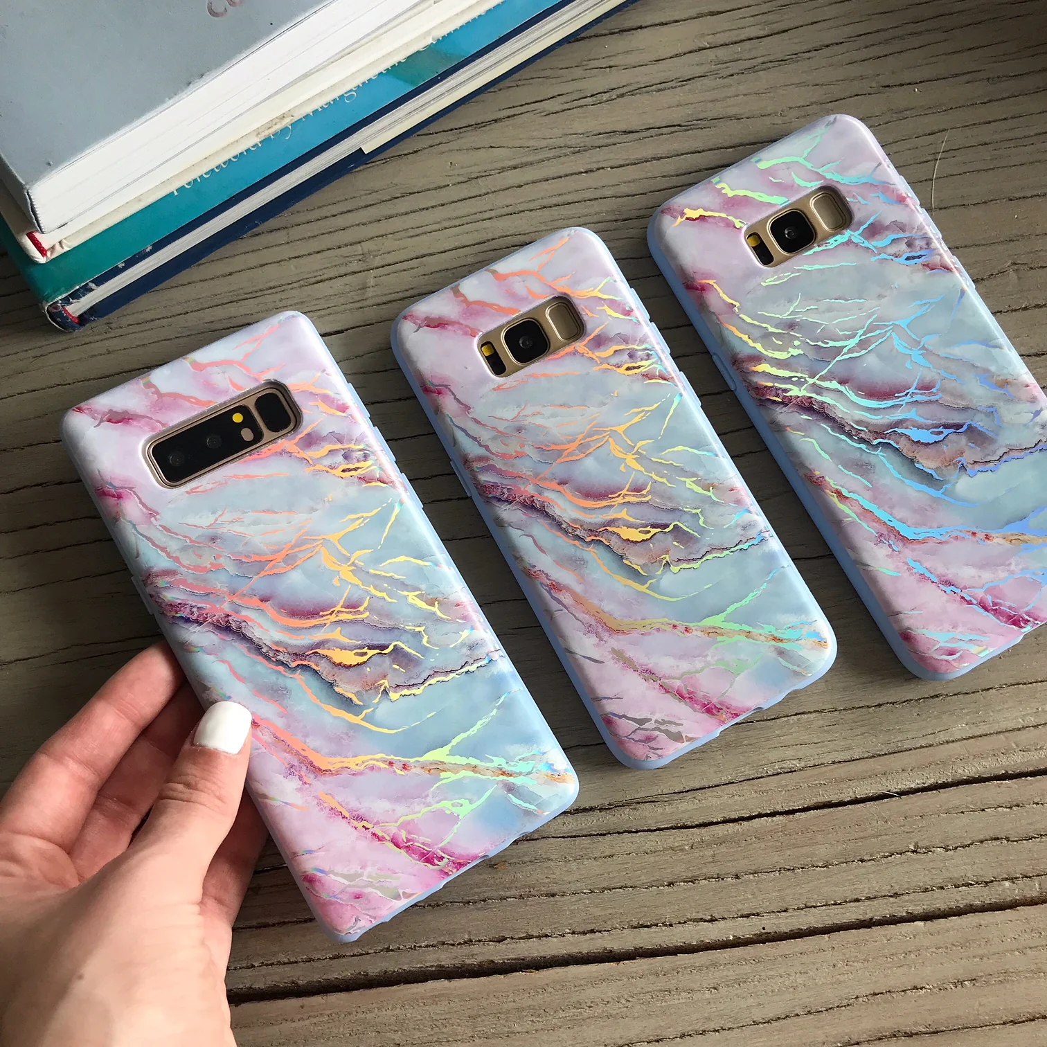 Holo Moonstone Marble Samsung Galaxy Case - Image 12