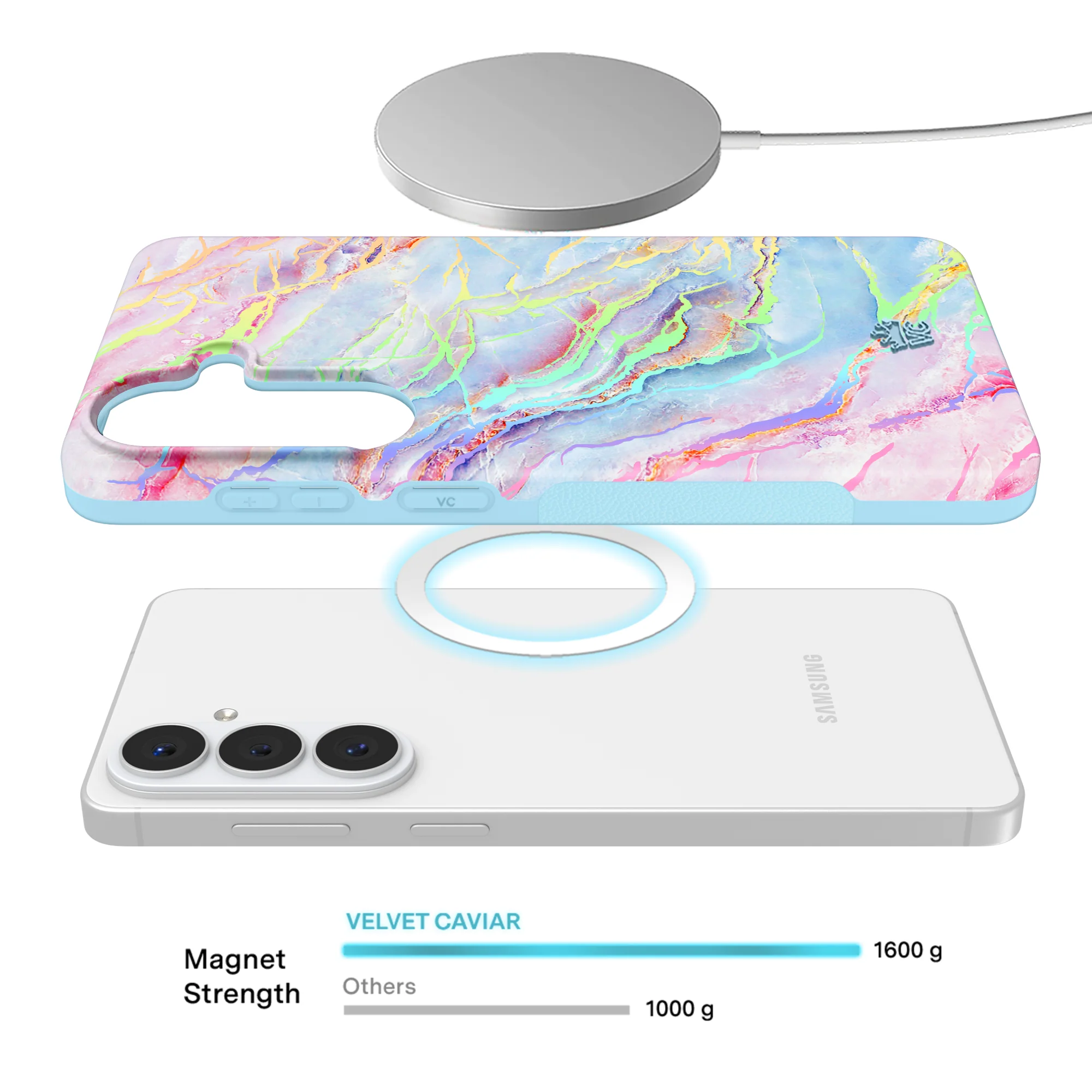 Holo Moonstone Marble Samsung Galaxy Case - Image 144