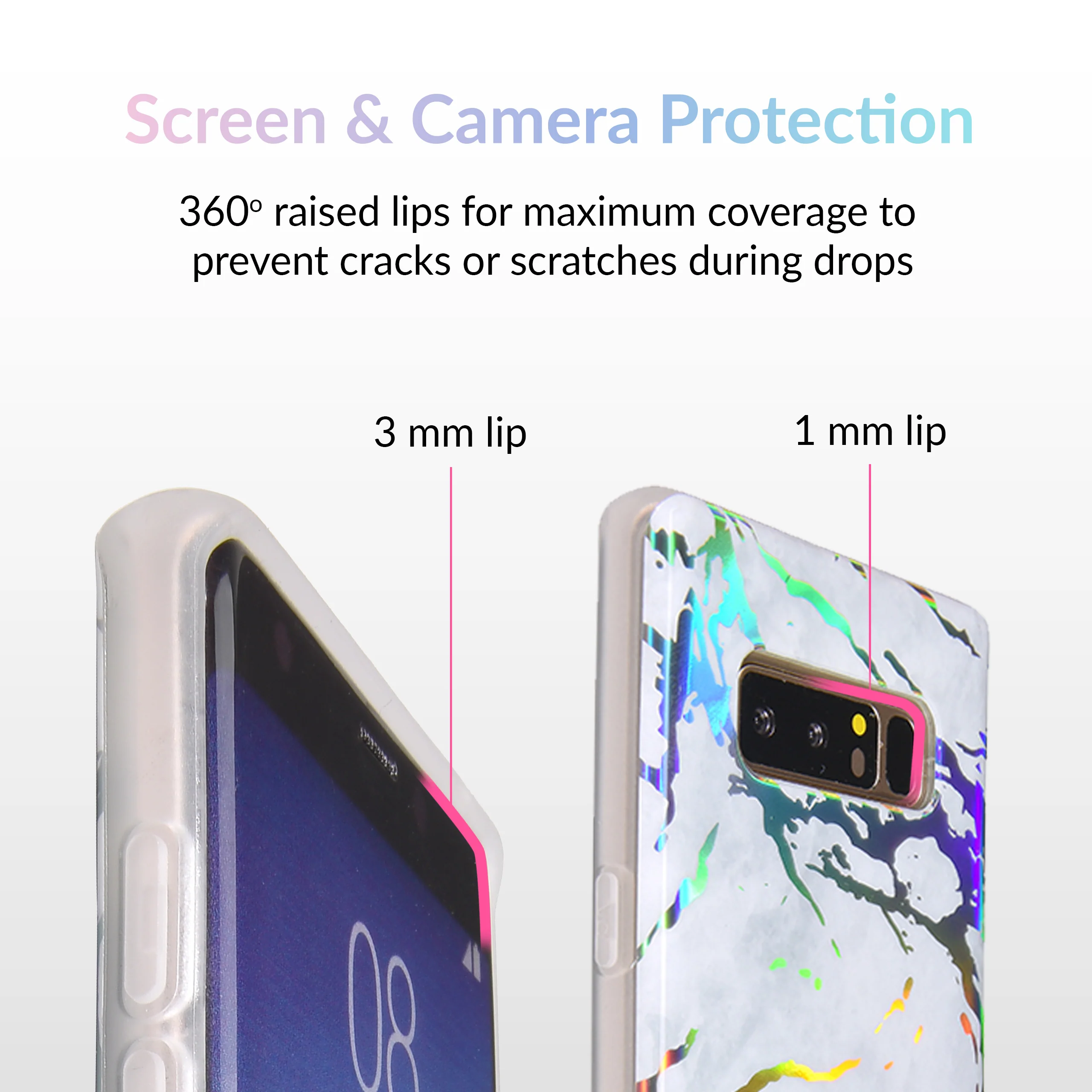 Holo White Marble Samsung Galaxy Case - Image 17