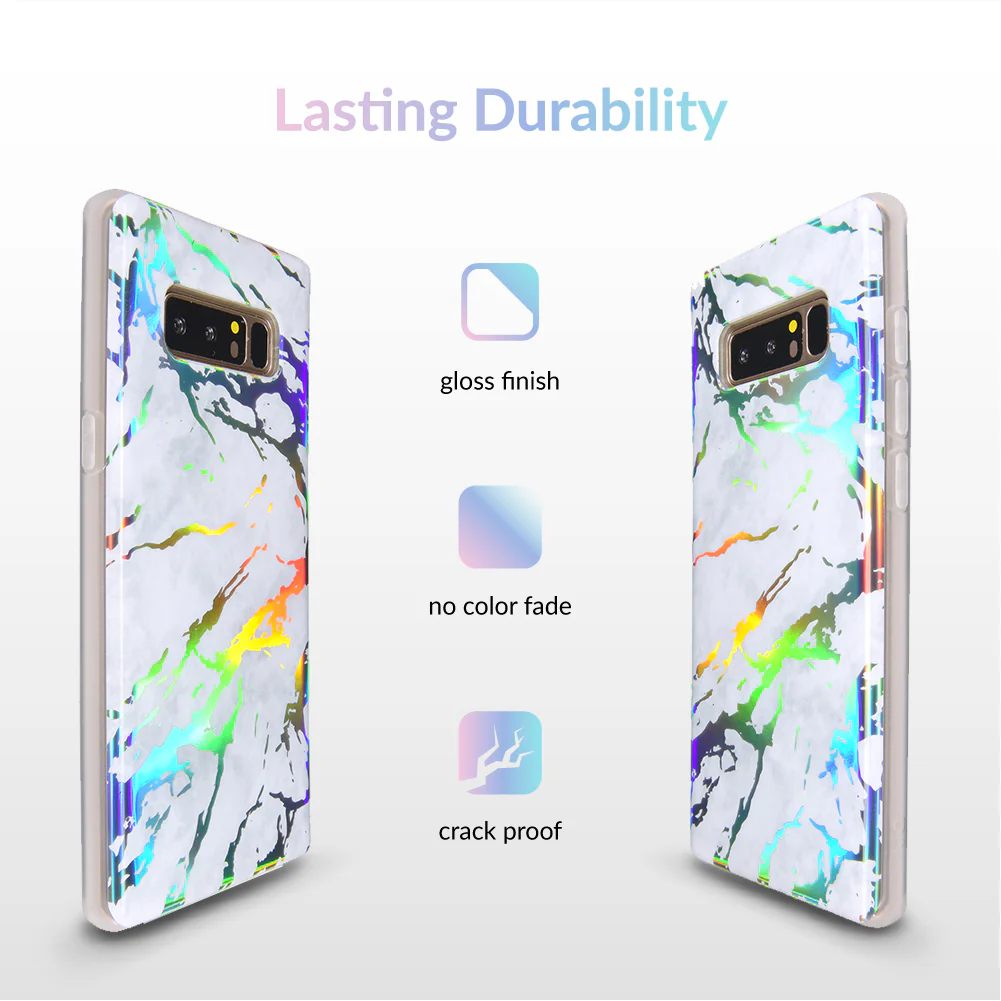Holo White Marble Samsung Galaxy Case - Image 18