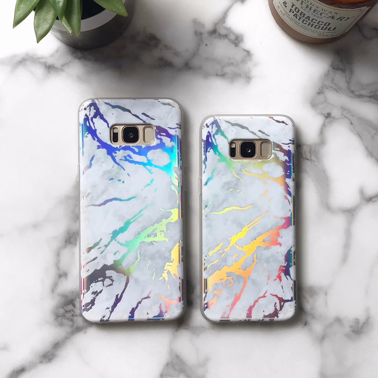 Holo White Marble Samsung Galaxy Case - Image 20