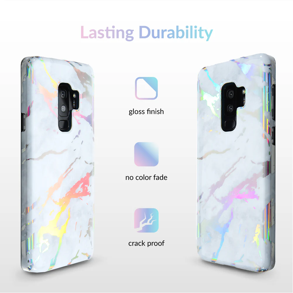 Holo White Marble Samsung Galaxy Case - Image 25