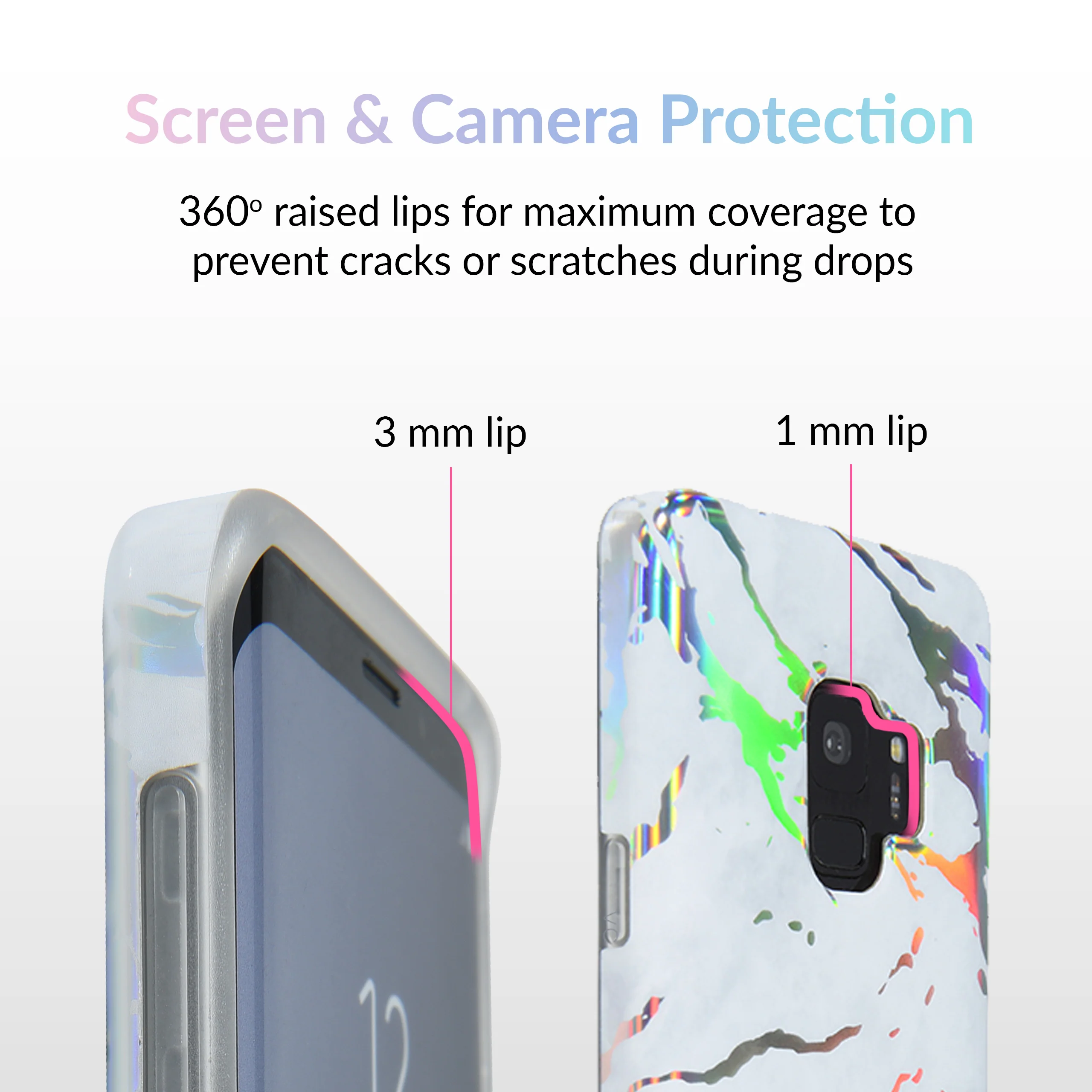 Holo White Marble Samsung Galaxy Case - Image 30