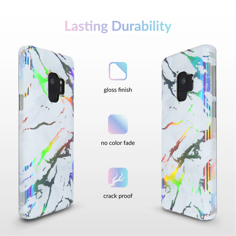 Holo White Marble Samsung Galaxy Case - Image 31