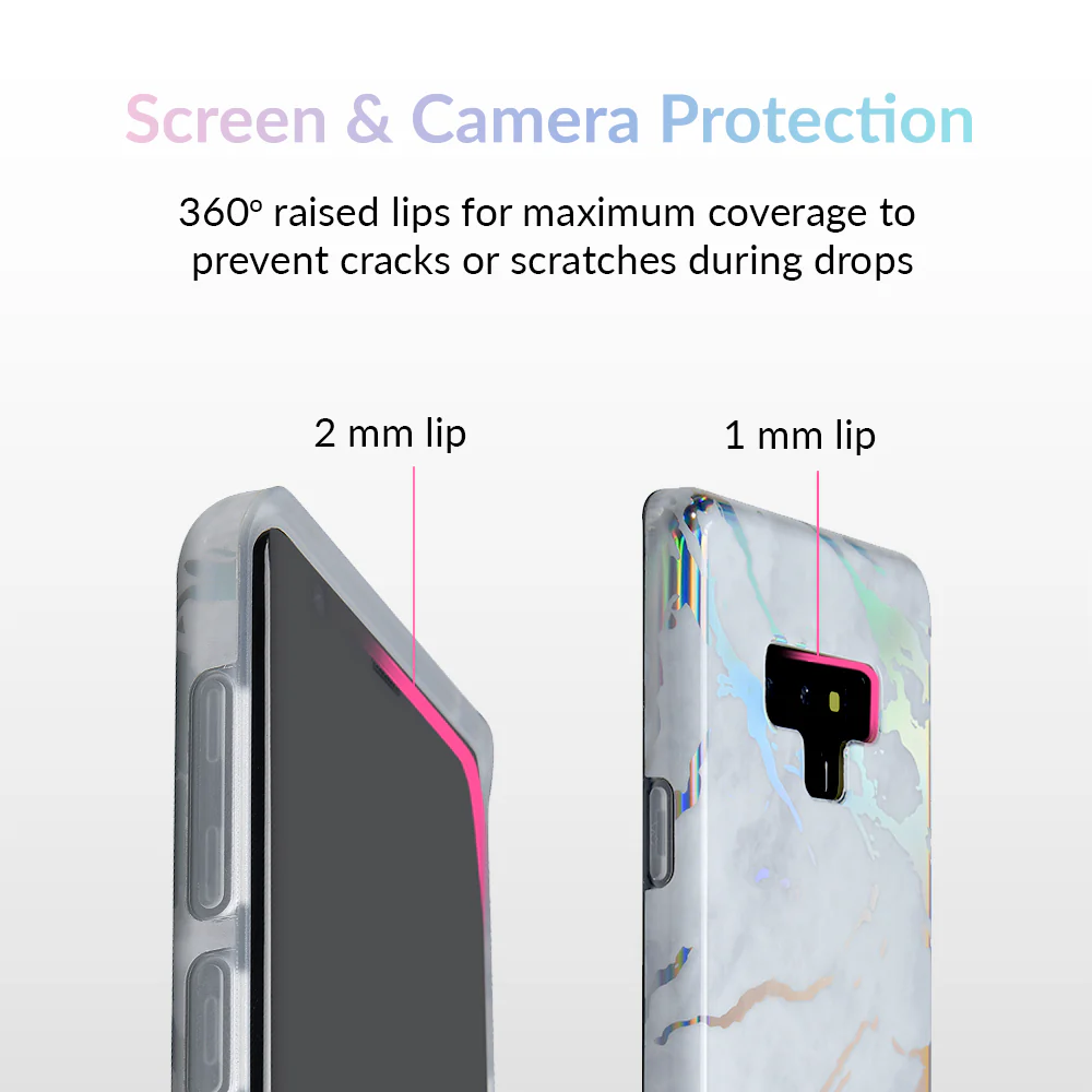 Holo White Marble Samsung Galaxy Case - Image 35