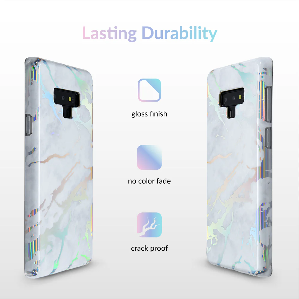 Holo White Marble Samsung Galaxy Case - Image 36