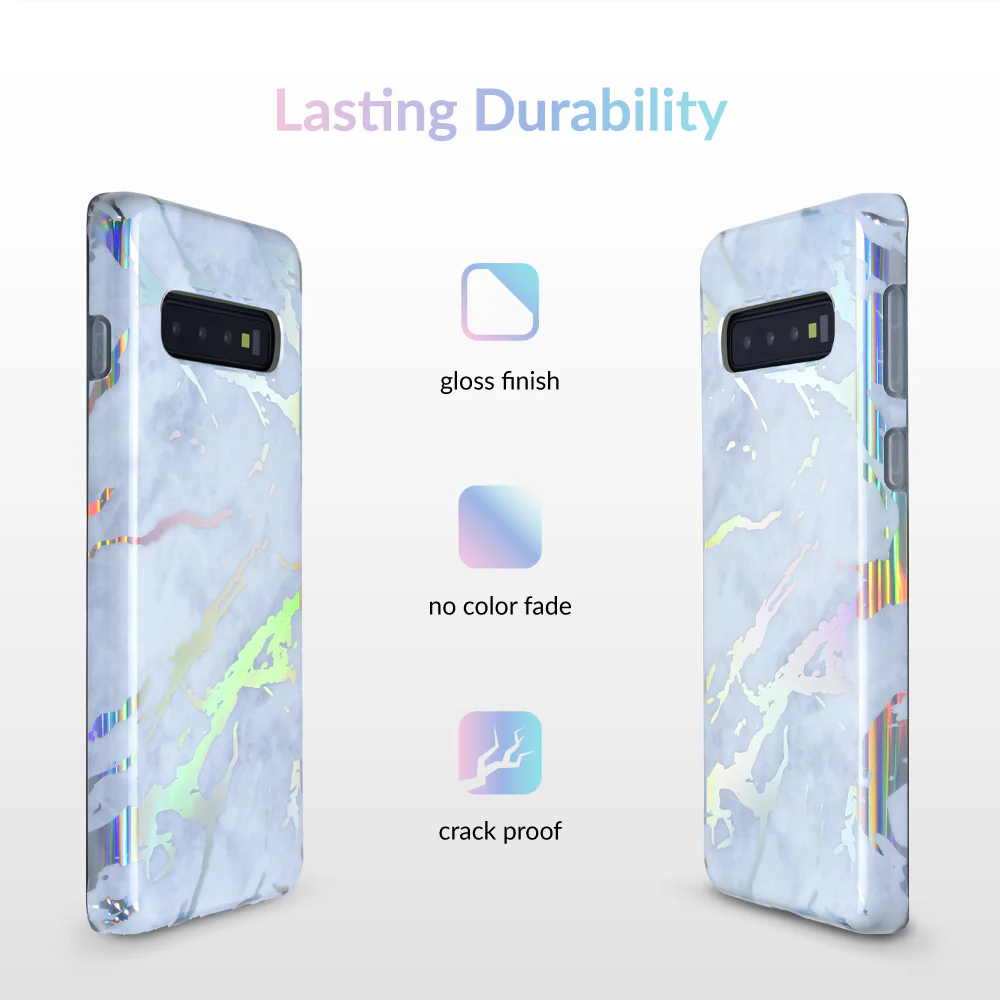 Holo White Marble Samsung Galaxy Case - Image 40