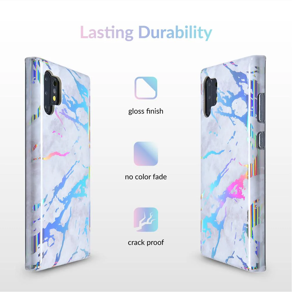 Holo White Marble Samsung Galaxy Case - Image 49
