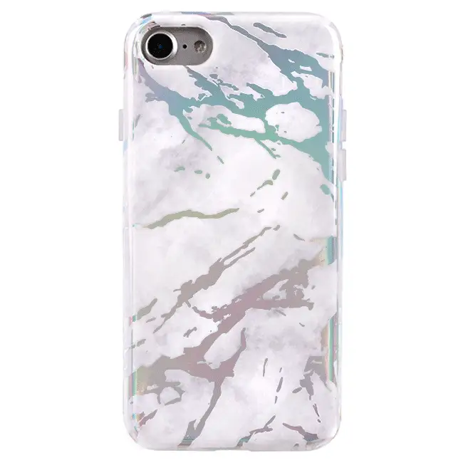 Holo White Marble iPhone Case - Image 2