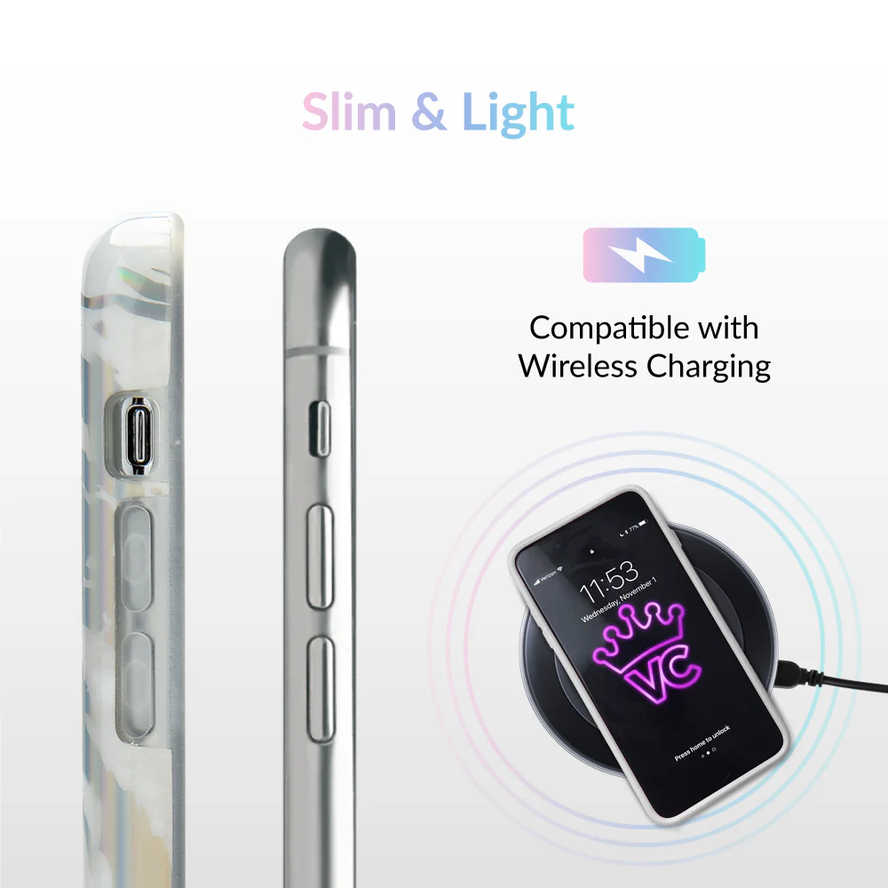 Holo White Marble iPhone Case - Image 25