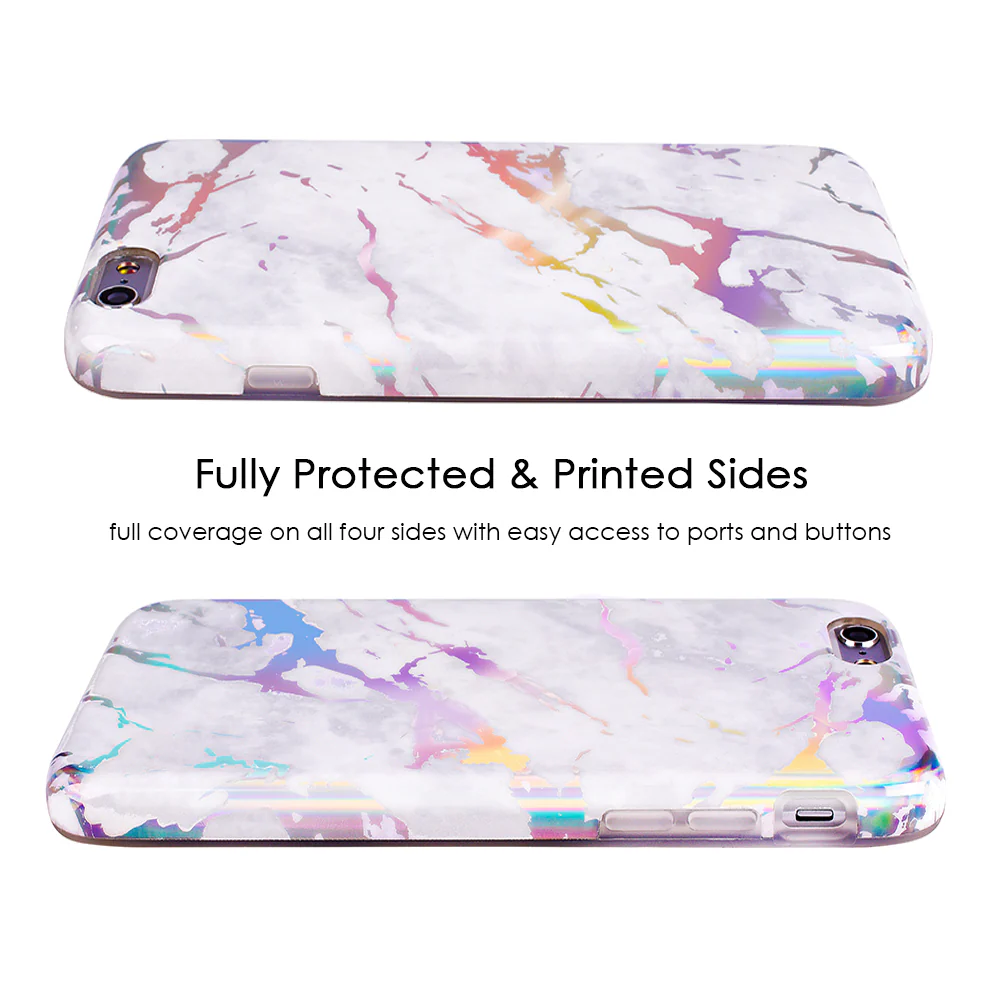 Holo White Marble iPhone Case - Image 34