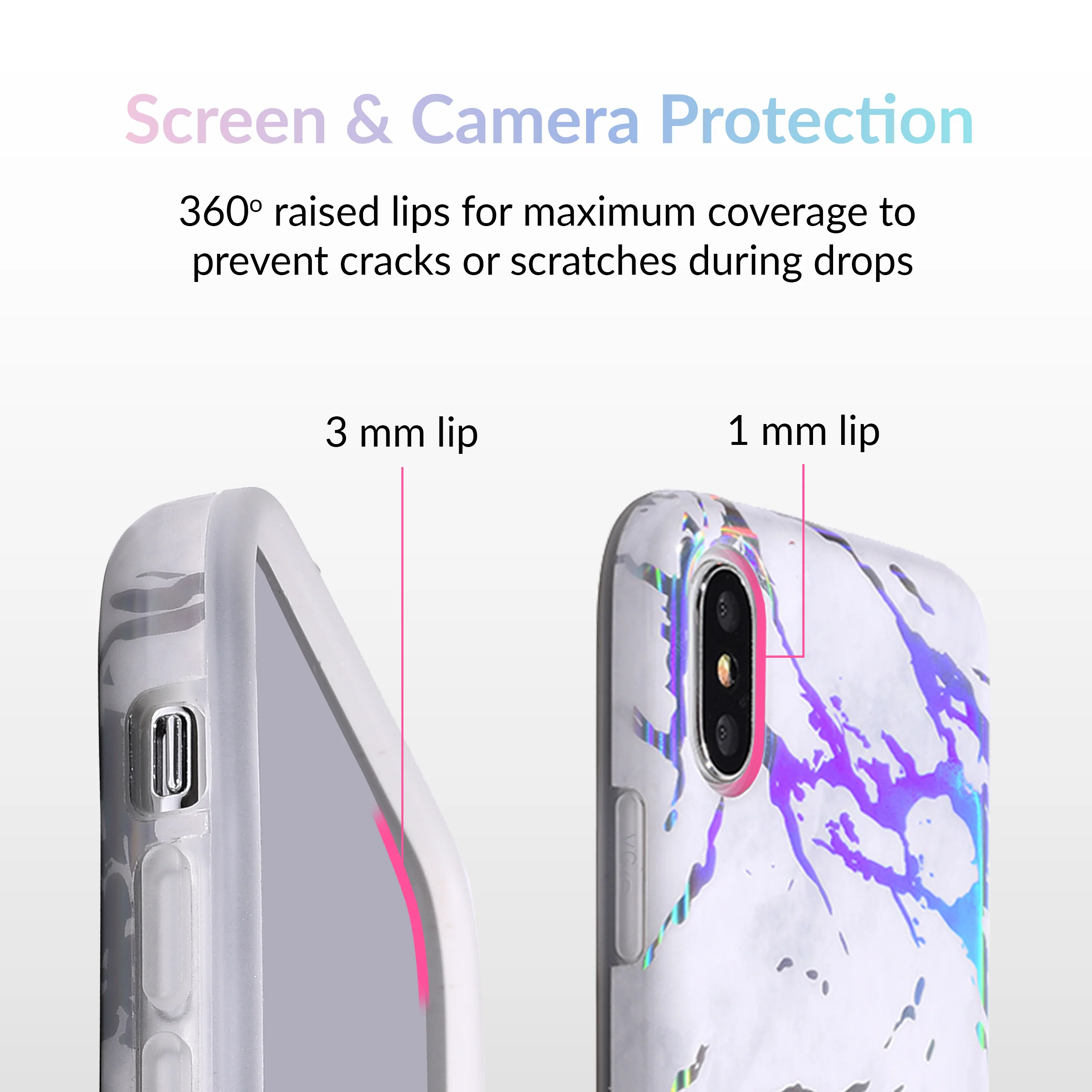 Holo White Marble iPhone Case - Image 38