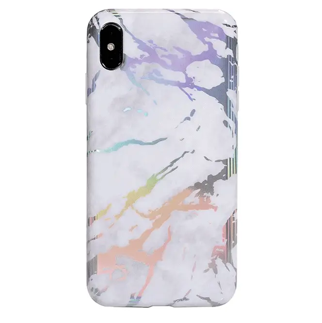 Holo White Marble iPhone Case - Image 42