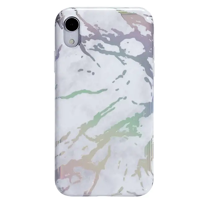 Holo White Marble iPhone Case - Image 48